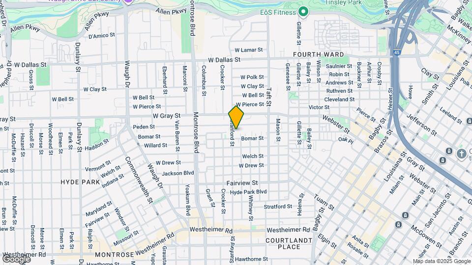 1821 Stanford St Map and Location Details
