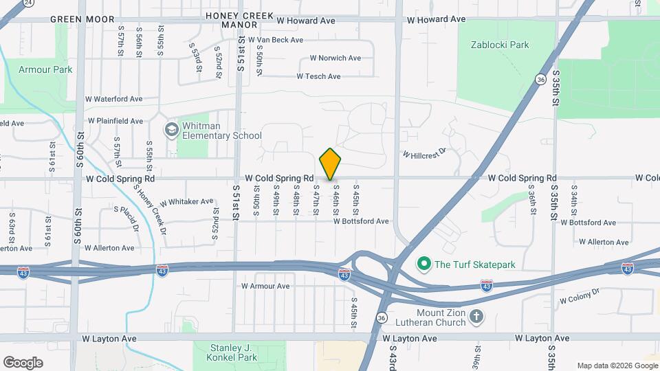 4311 S 46th St, Unit A Map and Location Details