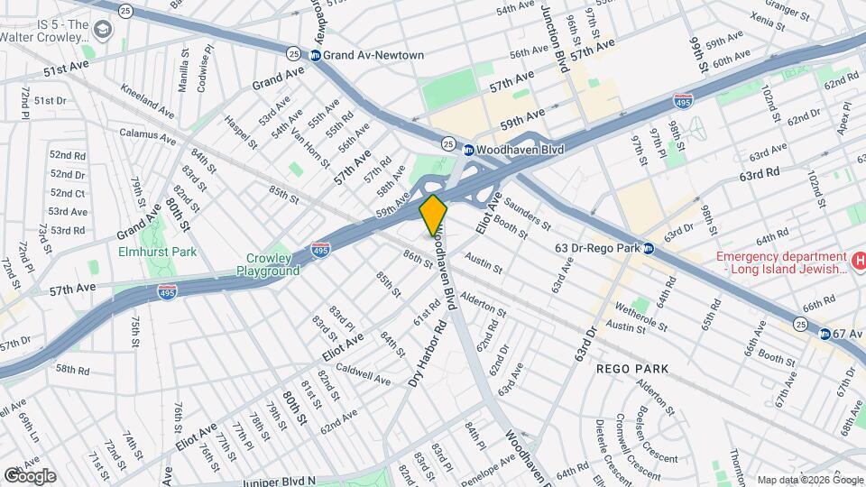 60-70 Woodhaven Blvd Map and Location Details