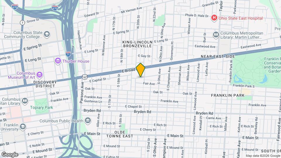 1027 Madison Ave Map and Location Details