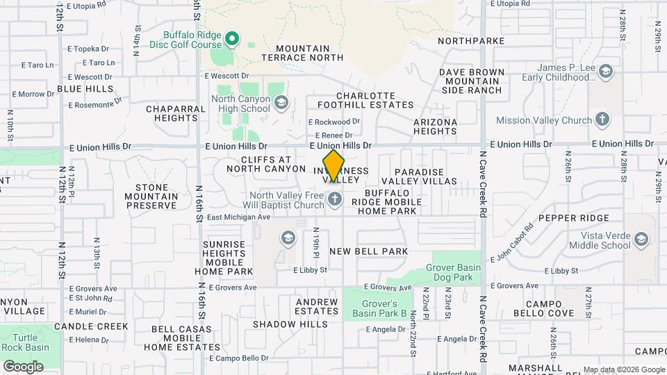 1962 E Bluefield Ave Mapa y Detalles de la Ubicación