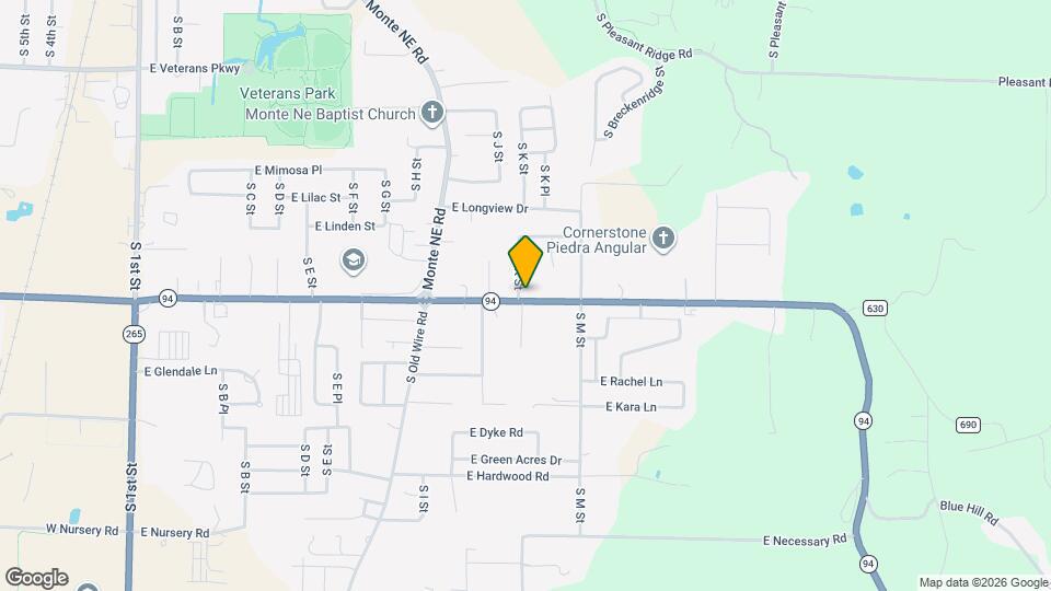 1815 S K St Map and Location Details