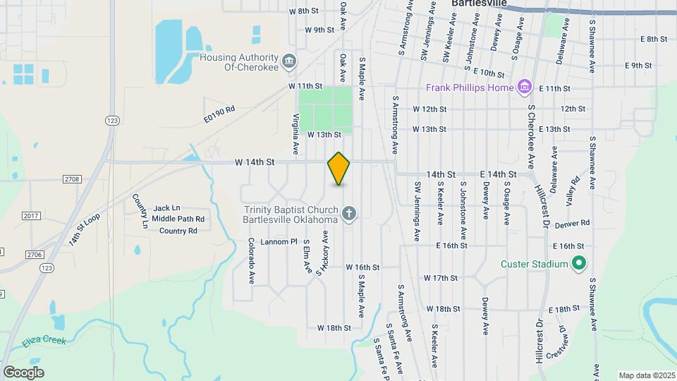 1439 Oak Ave Map and Location Details