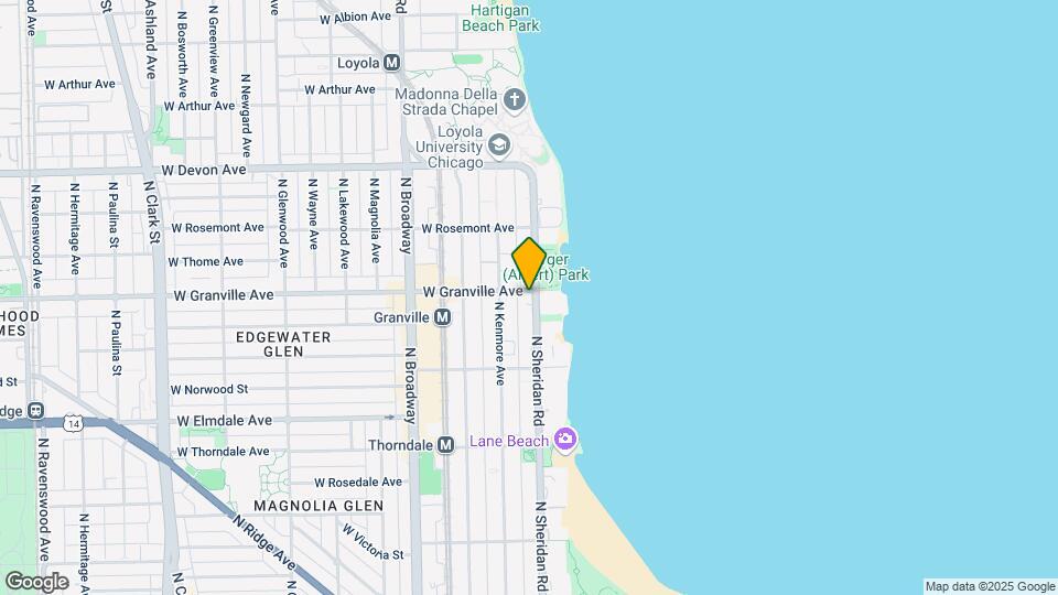 6166 N Sheridan Rd, Unit 16h Map and Location Details