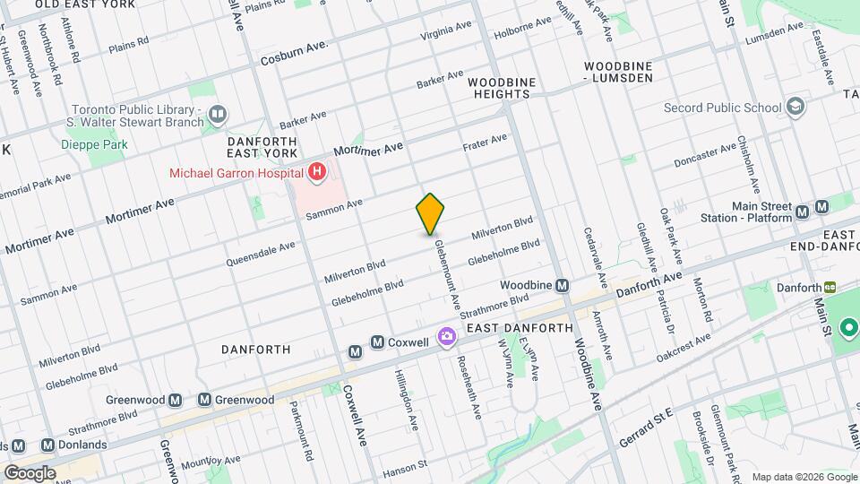 574 Milverton Blvd Map and Location Details