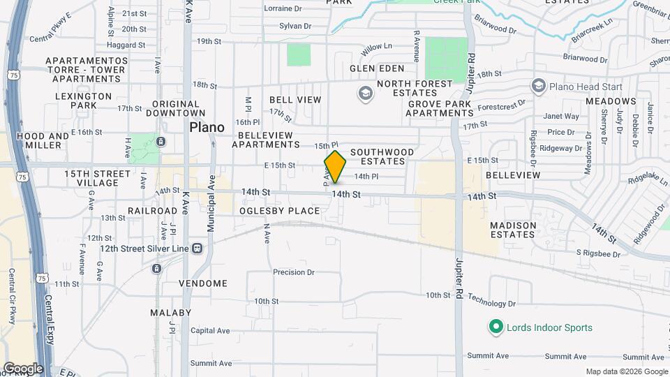 1703 14th St Map and Location Details