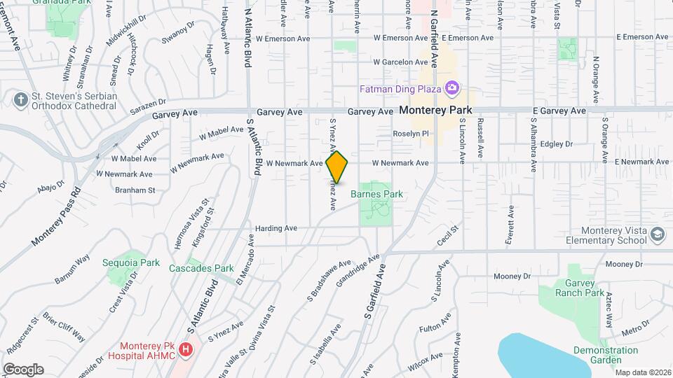 336 S Ynez Ave Map and Location Details