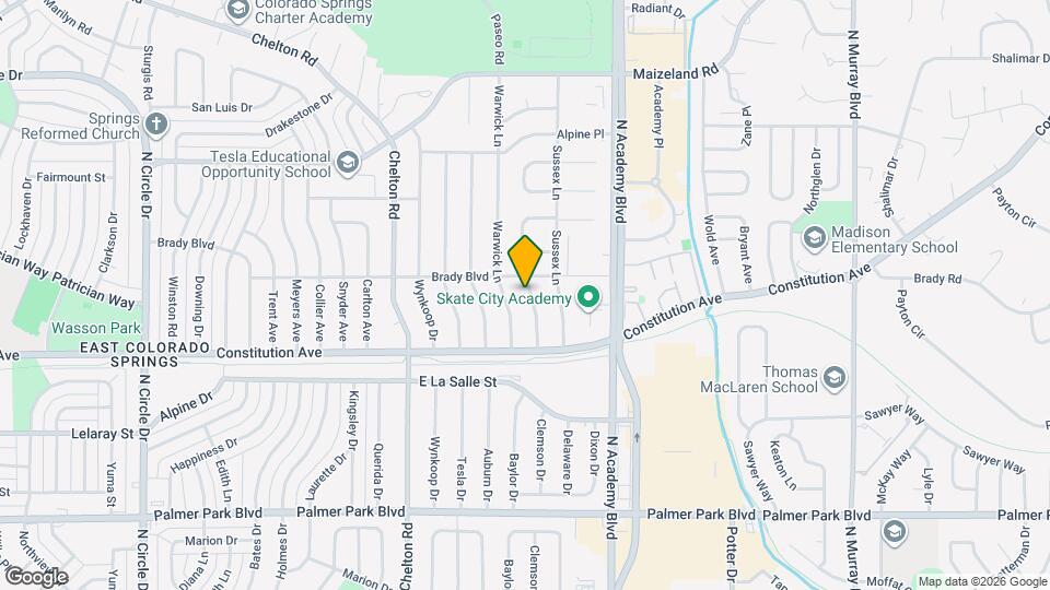 1938 Berkshire Ln Map and Location Details