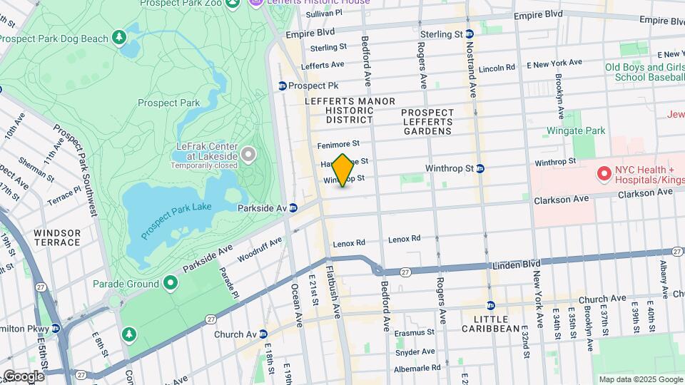 283 Parkside Ave Map and Location Details