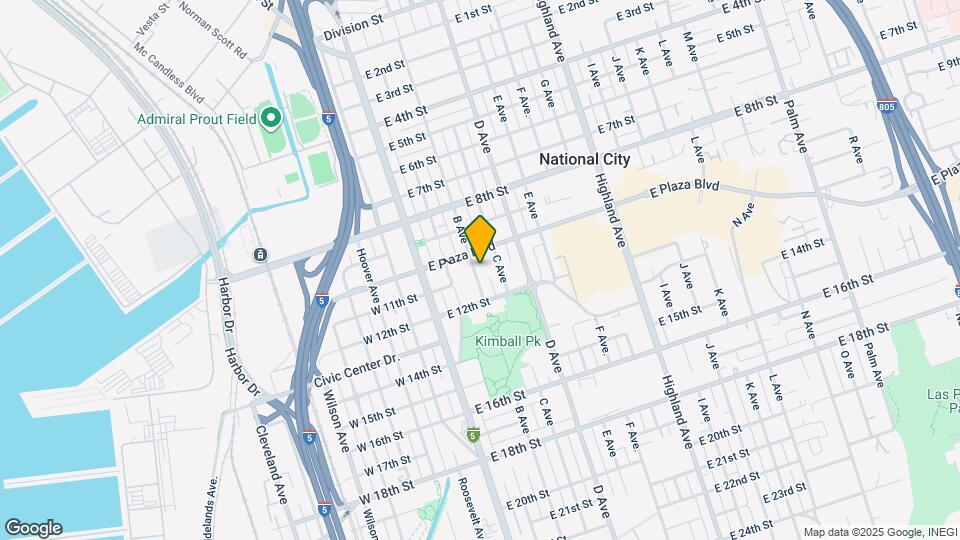 1031 B Ave Map and Location Details