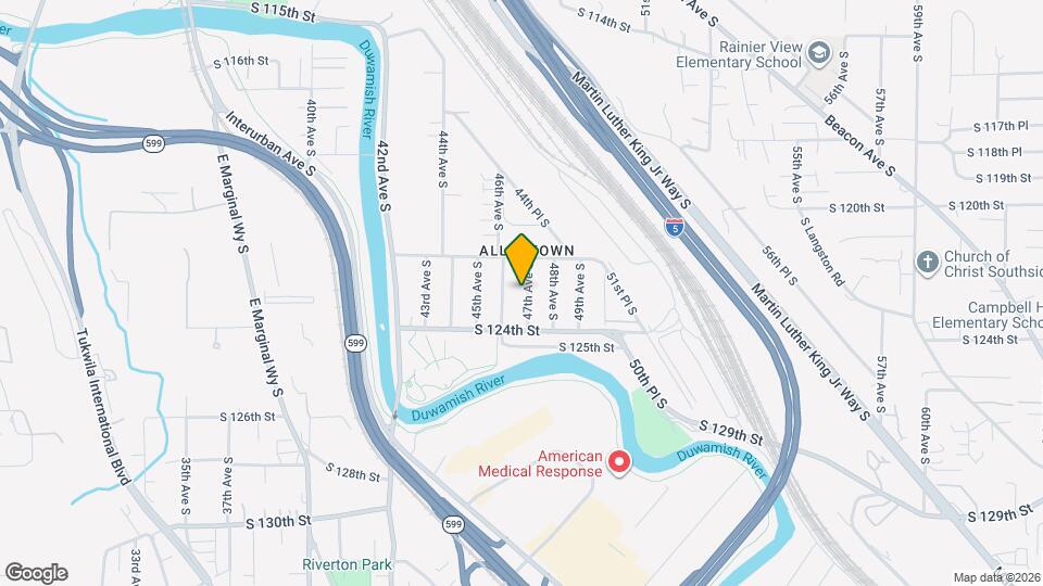 12227 47th Ave S Map and Location Details