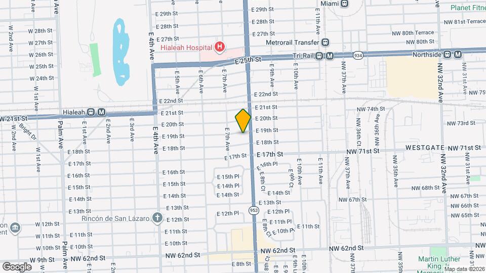 770 E 19th St Map and Location Details