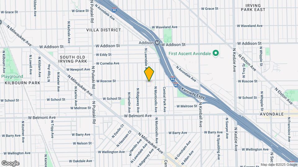 3349 N Lawndale Ave Map and Location Details