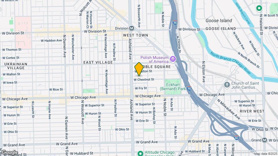 1532 W Chestnut St Map and Location Details
