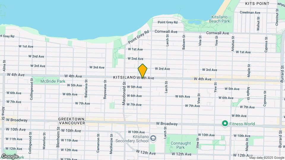 Star of Kitsilano Map and Location Details