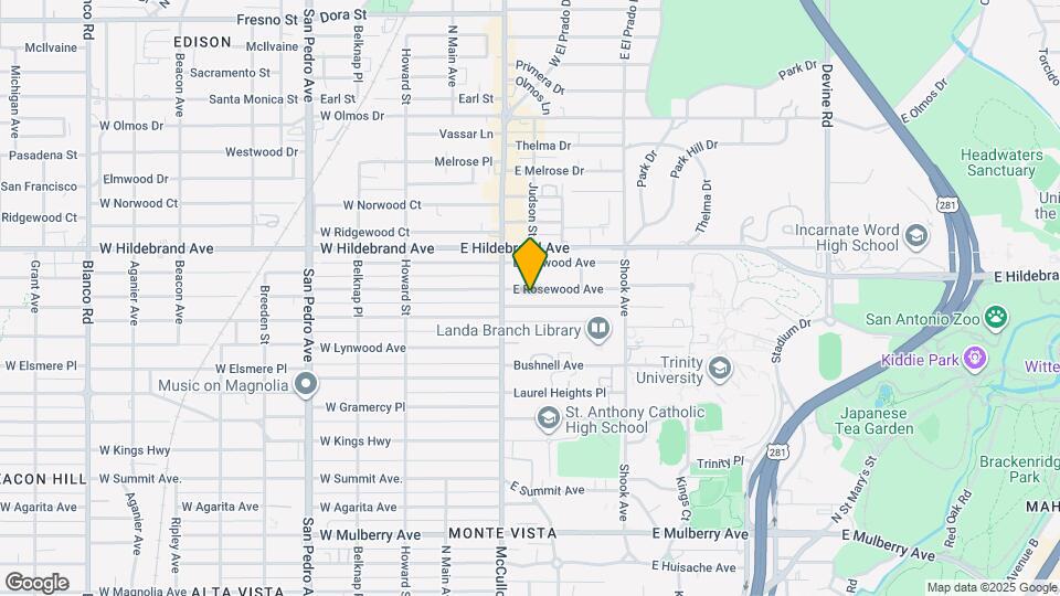 224 E Rosewood Ave Map and Location Details