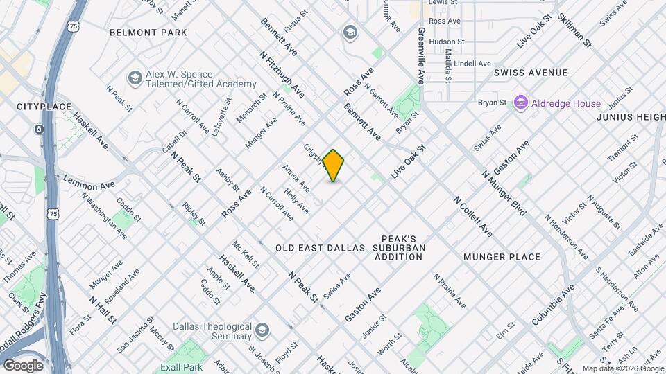 4635 Bryan St Map and Location Details