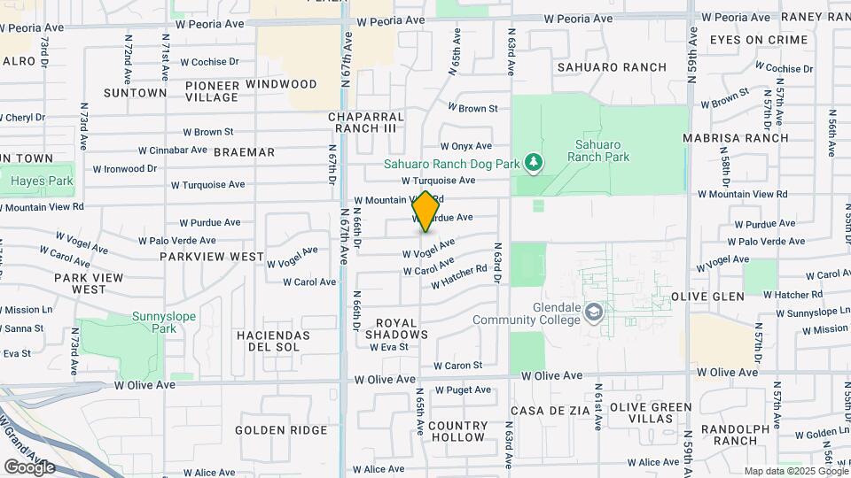 9451 N 65th Ave Map and Location Details