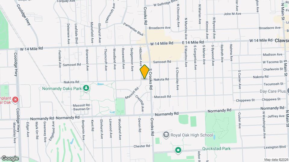 1717 Nakota Rd Map and Location Details