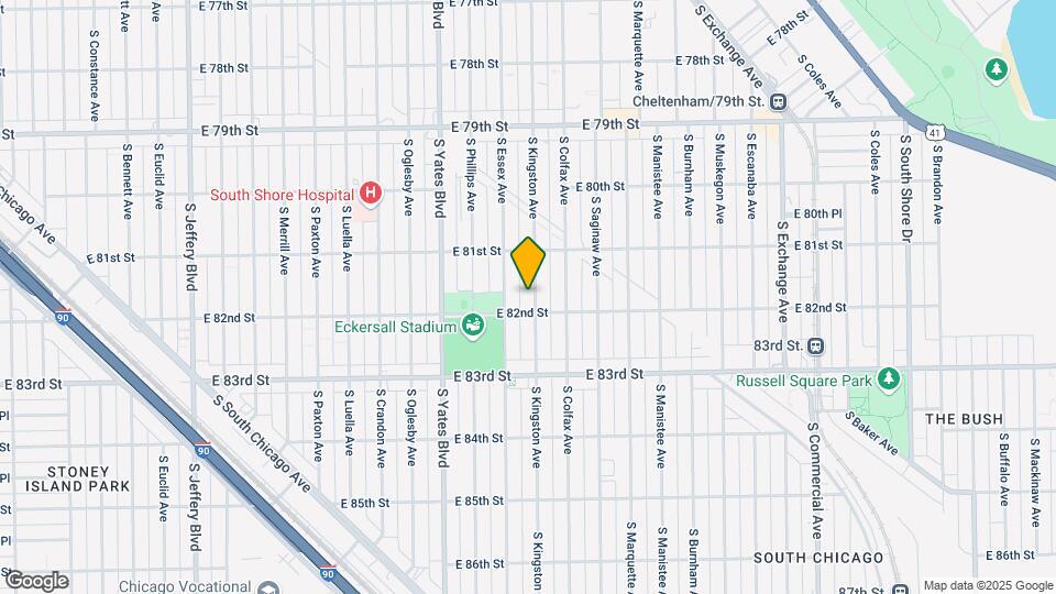 8148 S Kingston Ave Map and Location Details