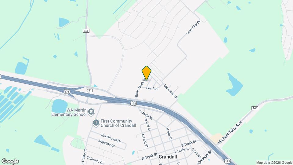 107 Hay Meadow Dr Map and Location Details