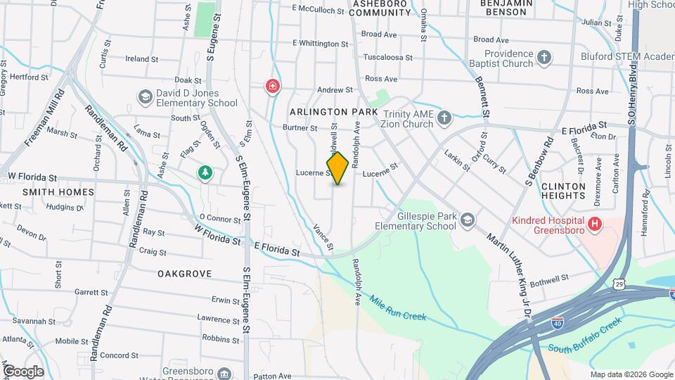 1409 Caldwell St Map and Location Details