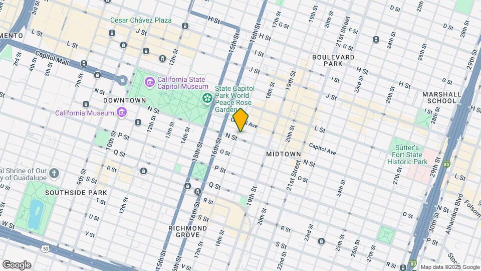1701 N St Map and Location Details