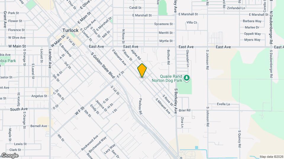 875 S Minaret Ave Map and Location Details