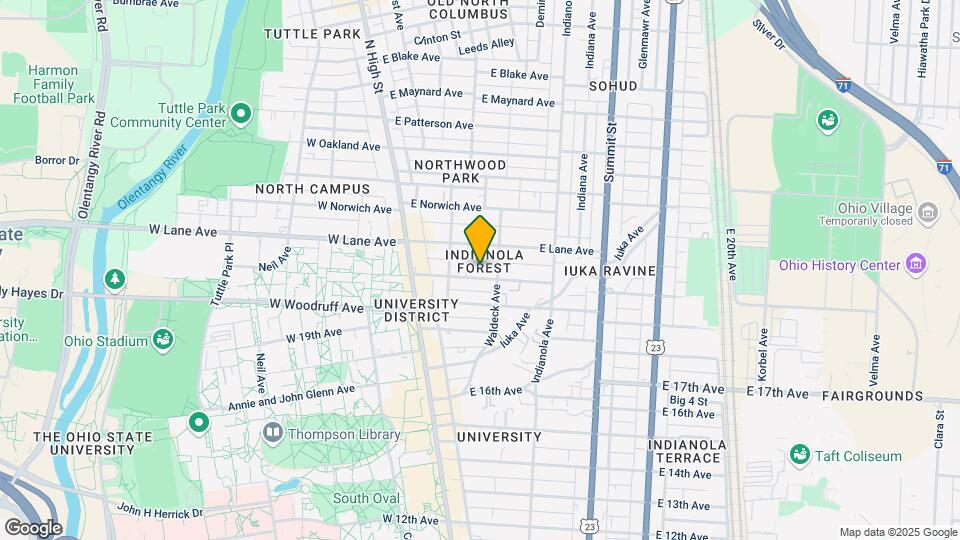 100 E Frambes Ave Mapa y Detalles de la Ubicación