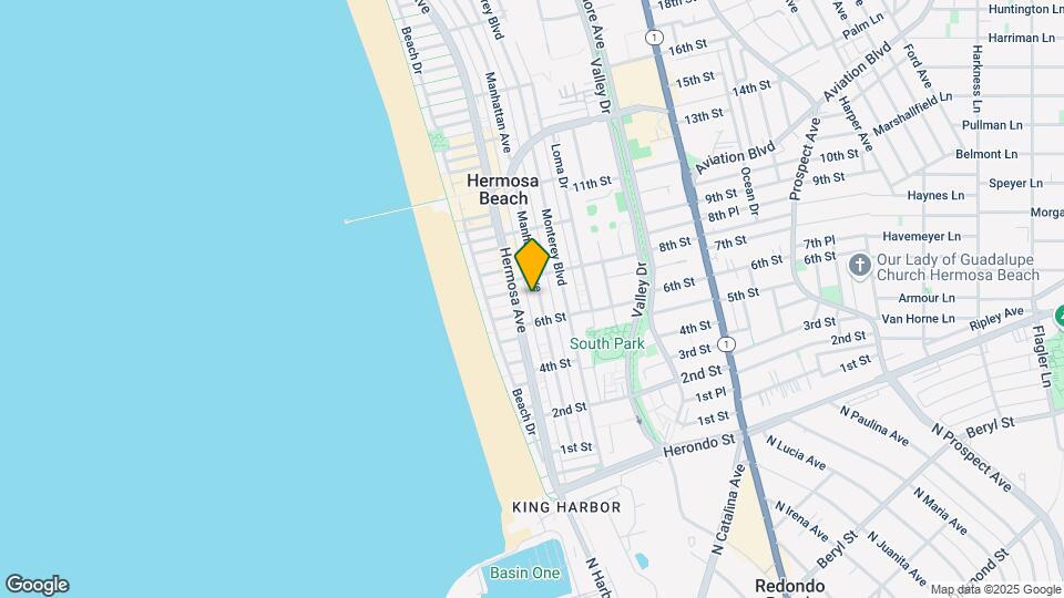 704 Palm Dr-Unit -1 Map and Location Details