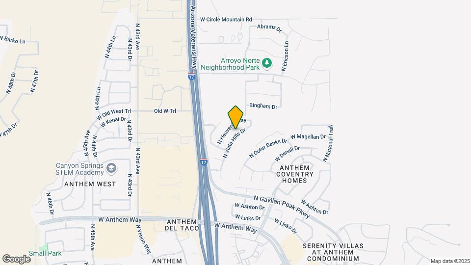 43314 N Vista Hills Dr Map and Location Details
