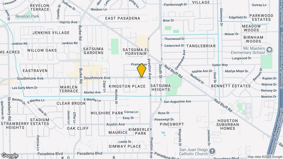 2714 Southmore Ave Mapa y Detalles de la Ubicación