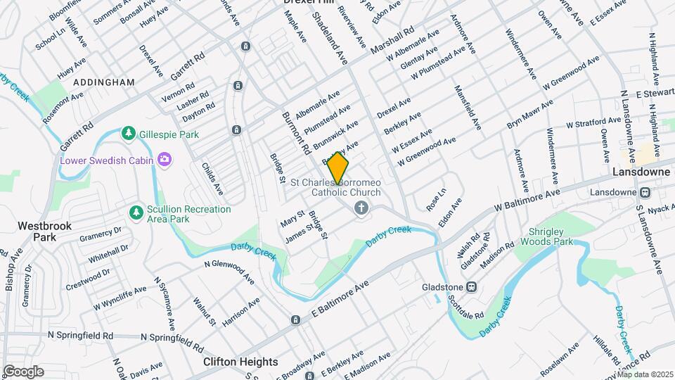 151 Burmont Rd, Unit 1st Floor Map and Location Details