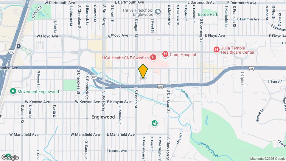 3569 S Pennsylvania St Map and Location Details