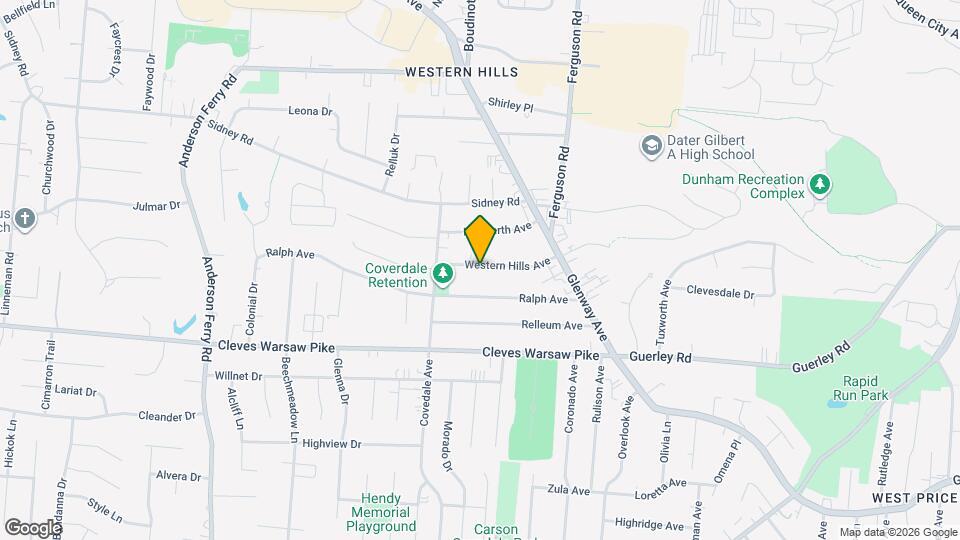 4975 Western Hills Ave Map and Location Details