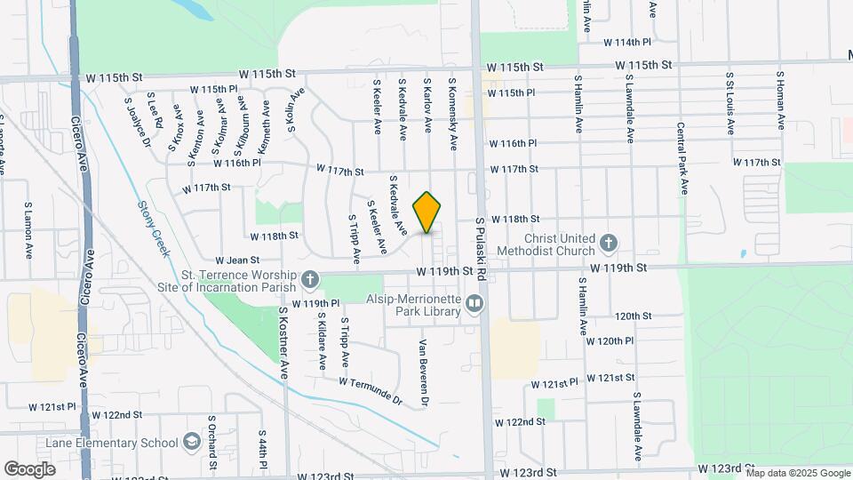 4201 W 118th Pl Mapa y Detalles de la Ubicación