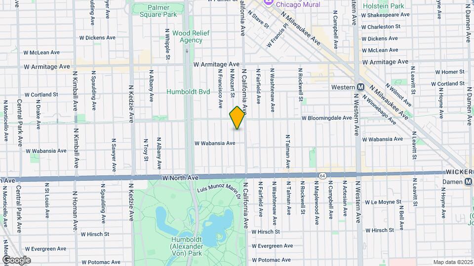 1721 N Mozart St, Unit M06H Mapa y Detalles de la Ubicación