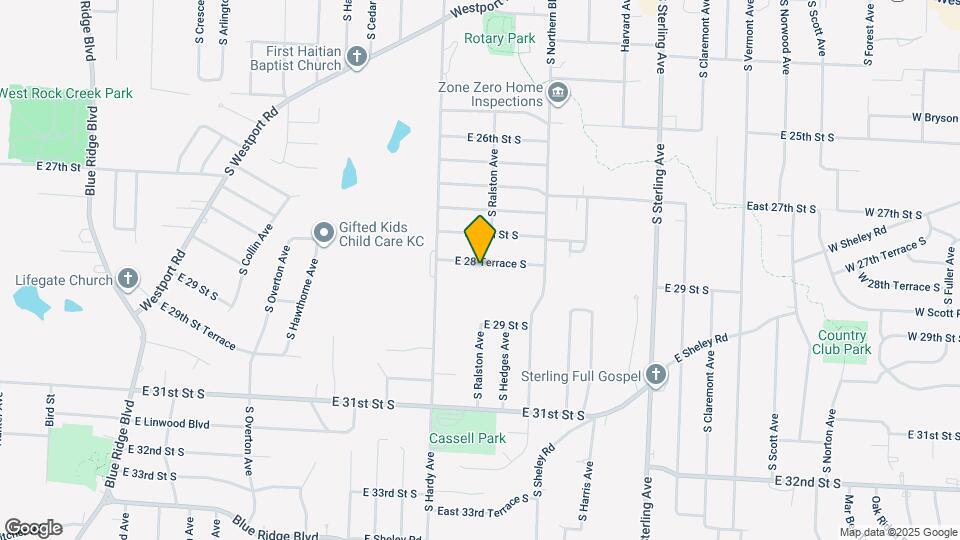 10513 E 28th Terrace S Map and Location Details