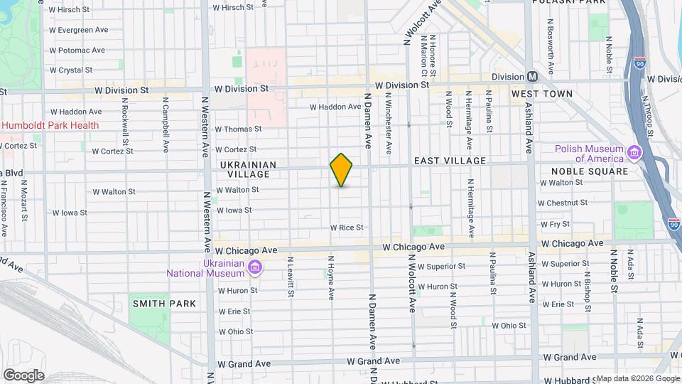 2047 W Walton St Mapa y Detalles de la Ubicación