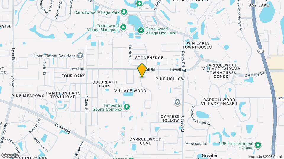 12905 Darby Ridge Dr Mapa y Detalles de la Ubicación
