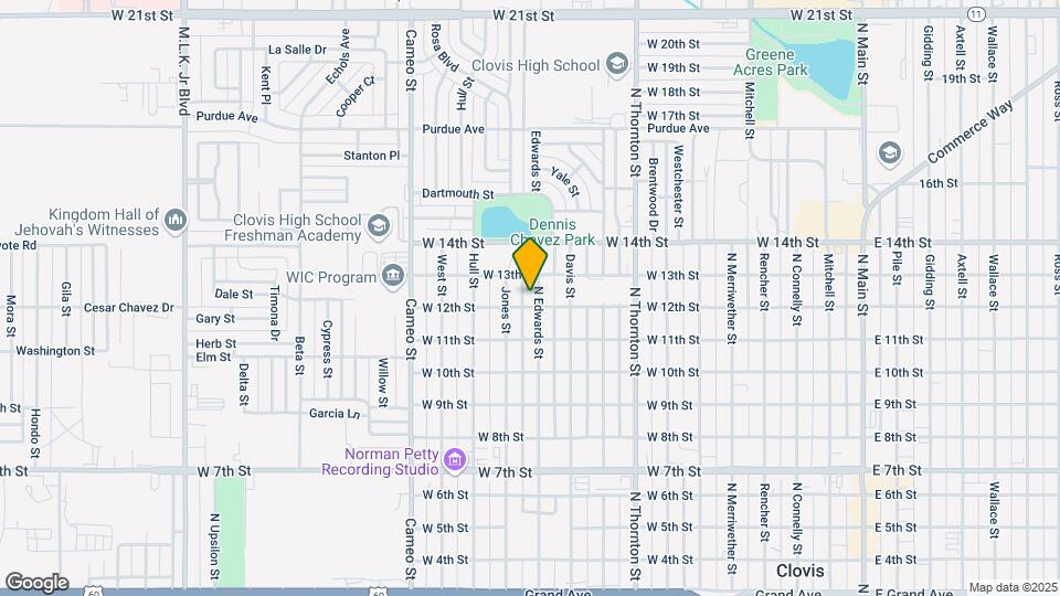 1204 N Edwards St Map and Location Details