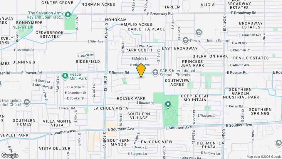 5215 S 18th Pl Map and Location Details