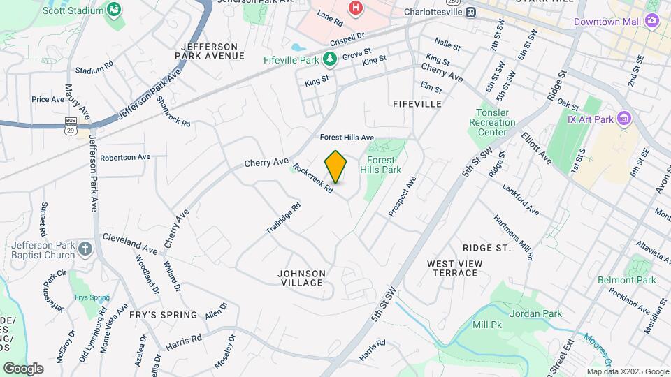 707 Rock Creek Rd Map and Location Details