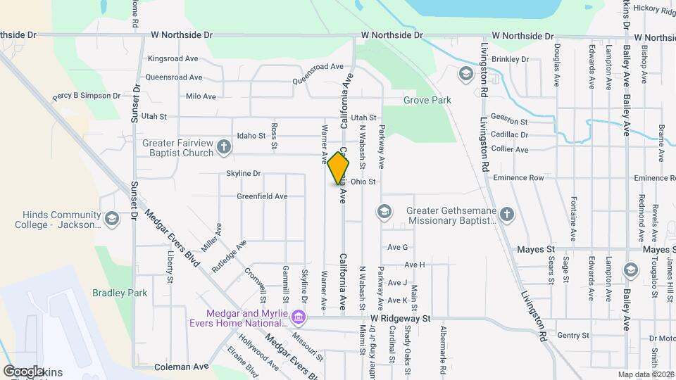 3957 California Ave Map and Location Details