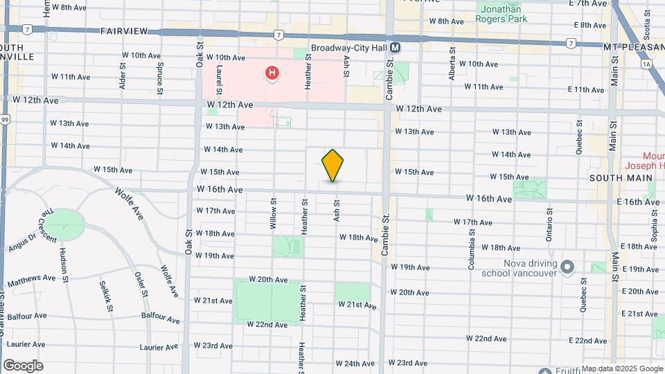 3189 Ash St Map and Location Details