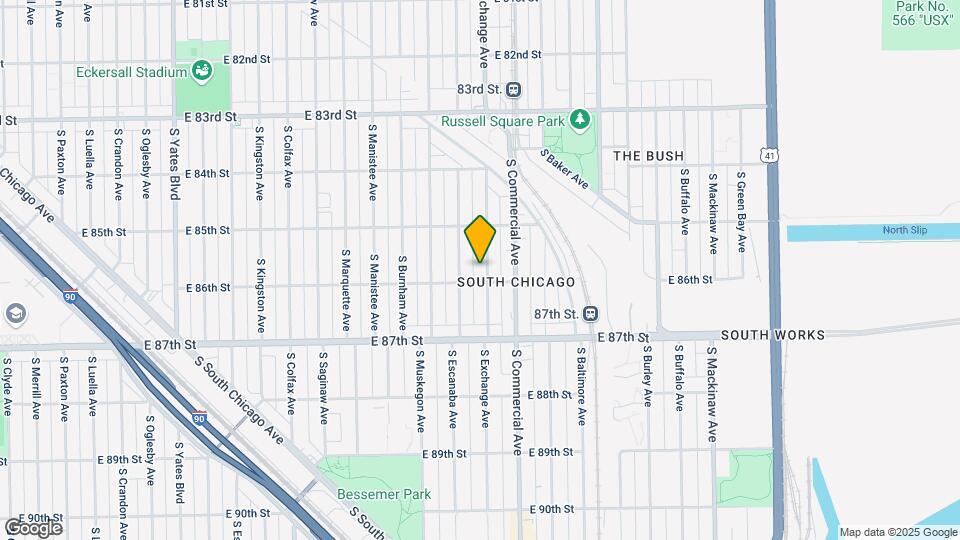 8548 S Exchange Ave Mapa y Detalles de la Ubicación