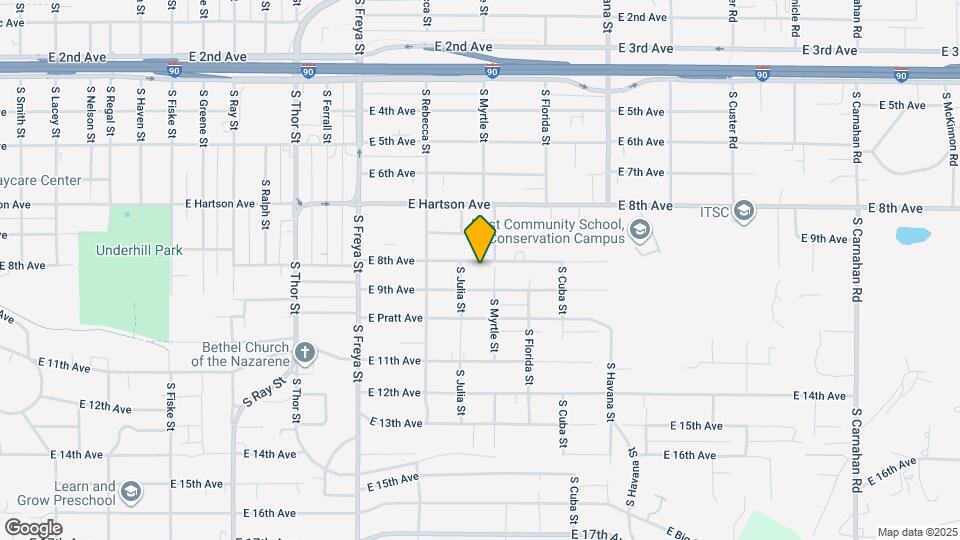 3918 E 8th Ave Mapa y Detalles de la Ubicación
