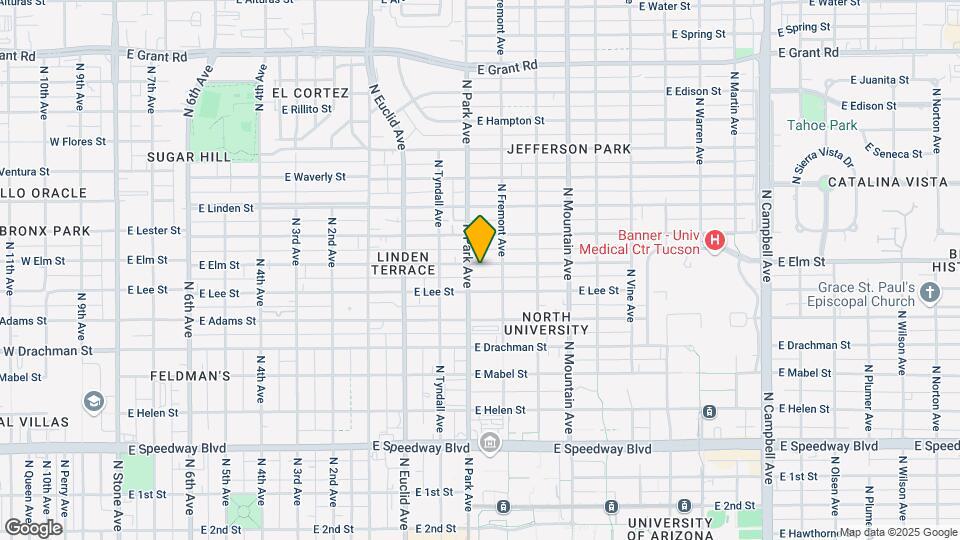 1010 E Elm St Map and Location Details