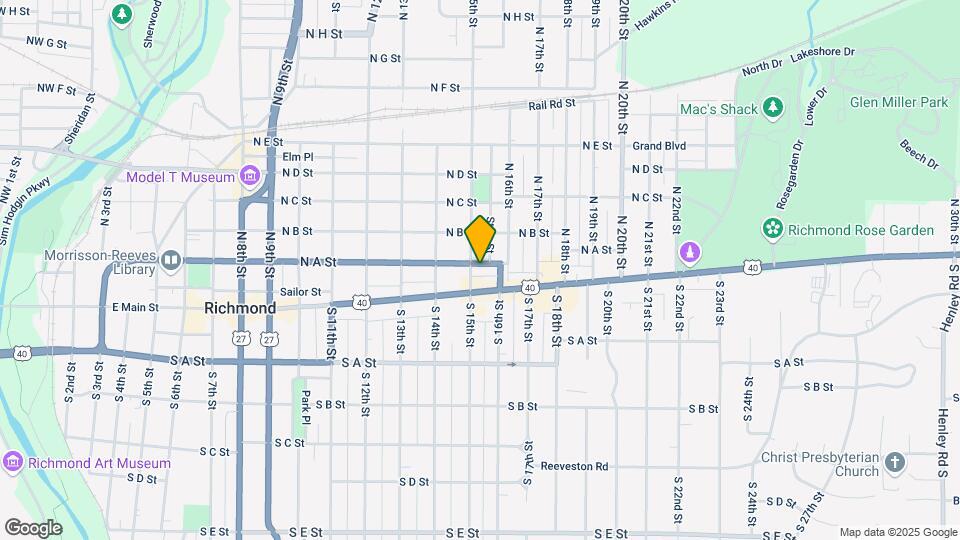 25 N 15th St Map and Location Details