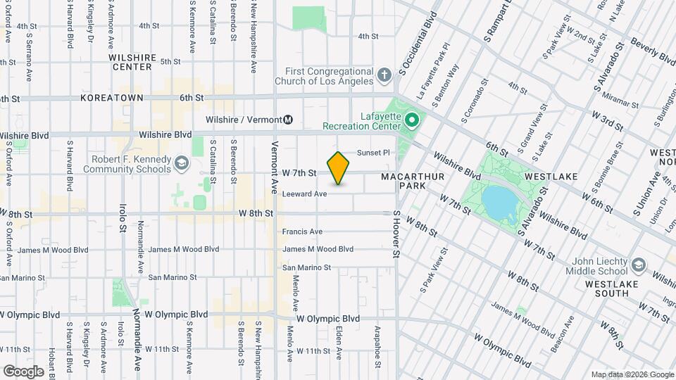 2939 Leeward Ave Map and Location Details